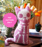 Spooky Cat Mini Cushion- PDF pattern only