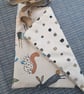 Tote bag: forest animals, fully lined with inside pocket - Image 2