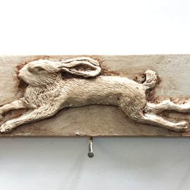 Running Hare Rabbit Design Key Hanger Lightweight 