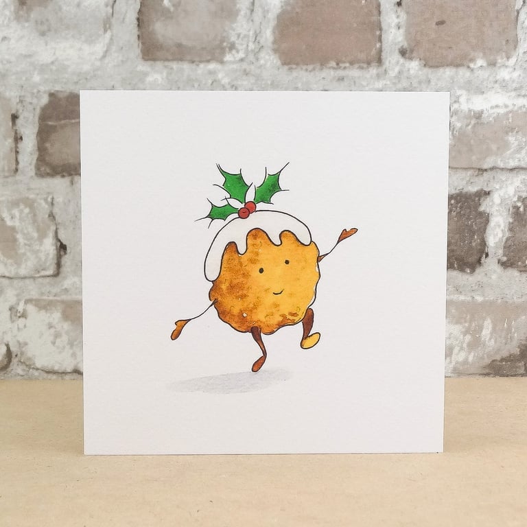 Christmas Card Christmas Pudding