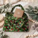 Christmas brussel sprout eco-friendly fabric gift bag 