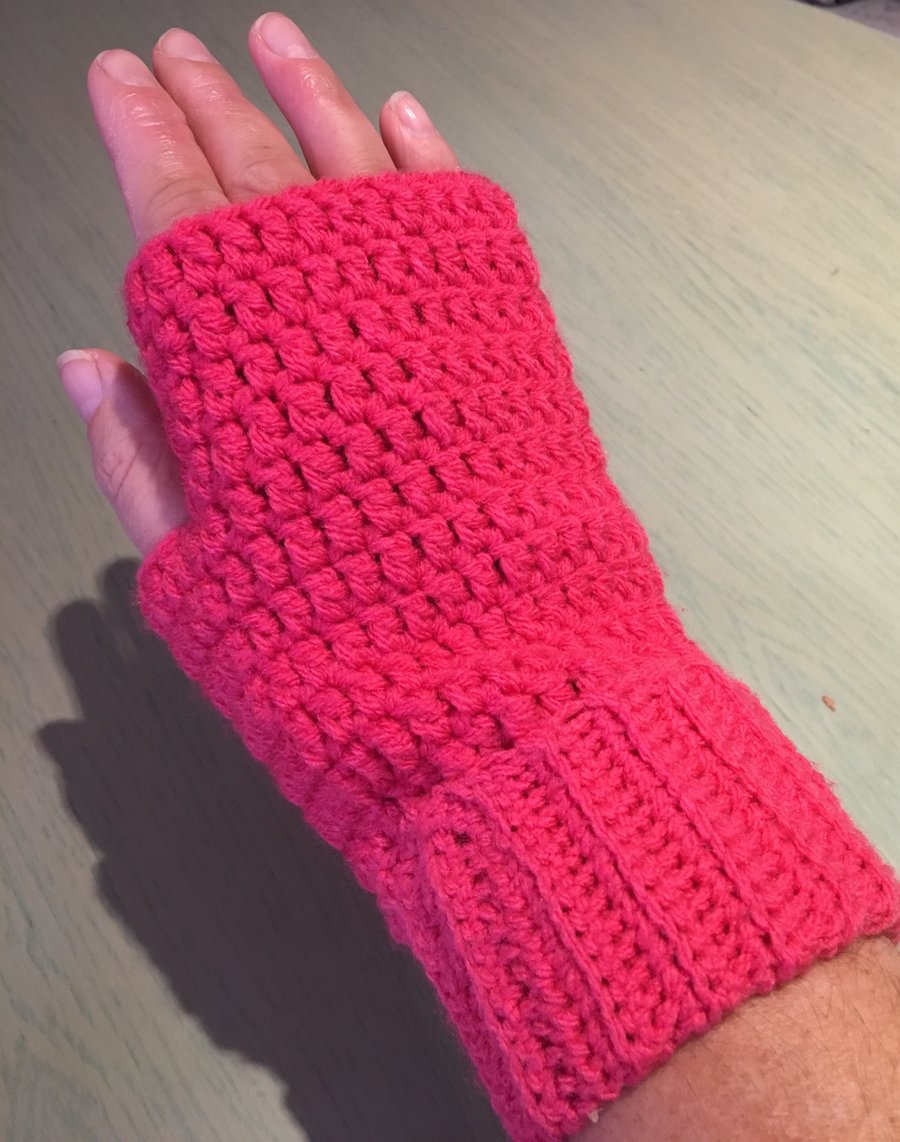 Crochet Fingerless Gloves