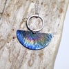 Sterling Silver and Coloured Titanium Pendant Necklace - UK Free Post