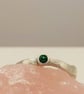 Sterling Silver Ring with 3mm Tsavorite Garnet – One of a Kind - Image 10