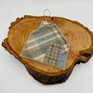 Scottish tweed house mug rug