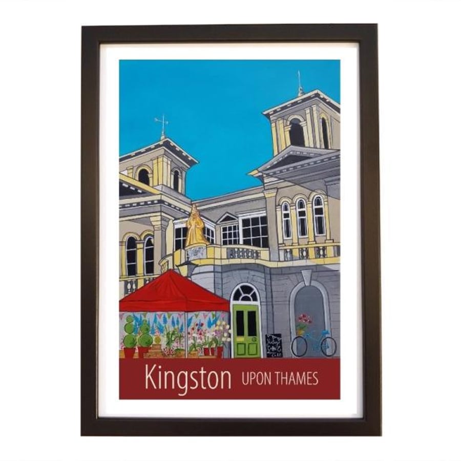 Kingston-upon-Thames - Black frame