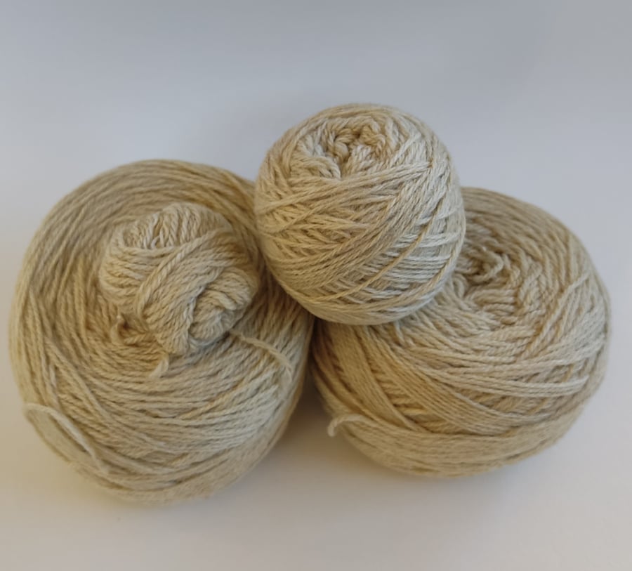 220g Sandy coloured Double Knit Yarn