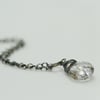 Tourmalinated quartz necklace