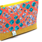For your bits and pieces a glittery zip pouch ready for handbag or holiday case.