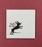 'Feels Familiar' (Set 1 - Lilac) ceramic coaster or decorative tile set. - Image 5