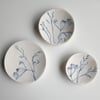 Set of 3 ceramic trinket bowls 