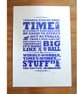 Dr Who 'Time' Hand Pulled Limited Edition Screen Print - Image 4