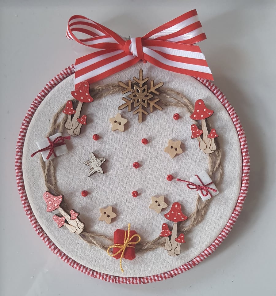 Handmade Christmas wallhanging decoration