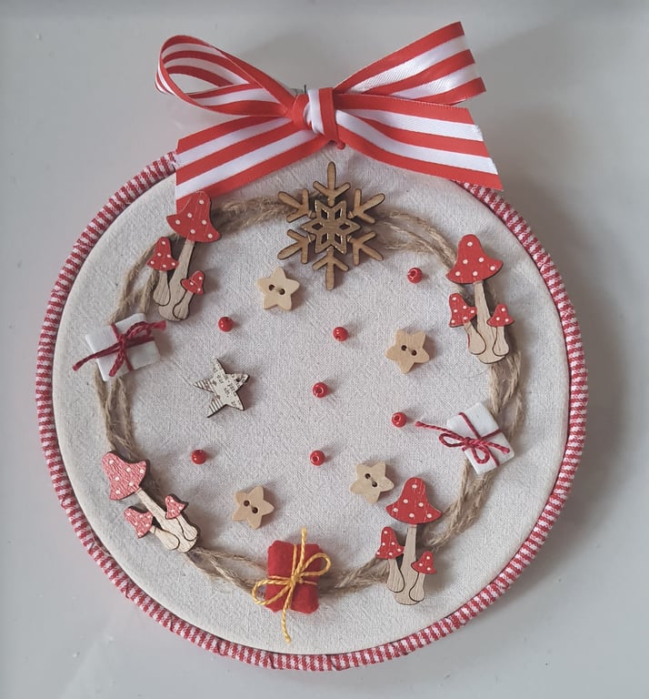 Handmade Christmas wallhanging decoration