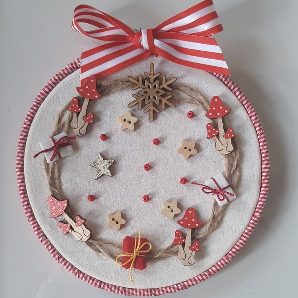 Handmade Christmas wallhanging decoration