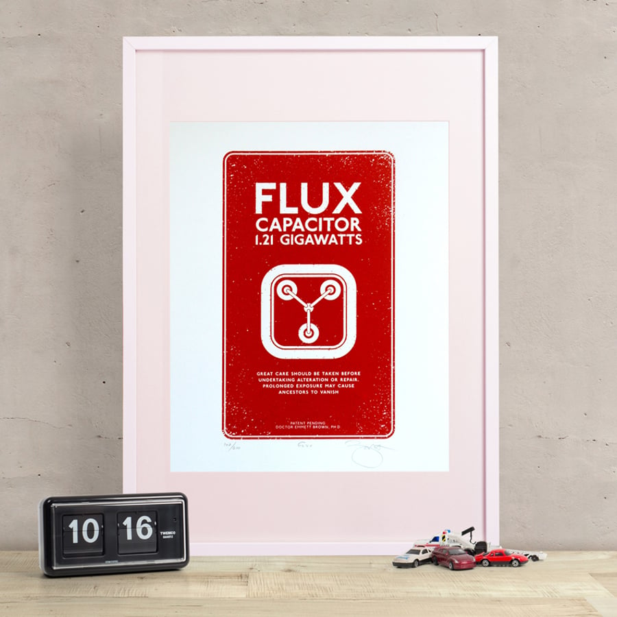 Back to the Future ‘Flux Capacitor’ Hand Pulled Limited Edition Screen print