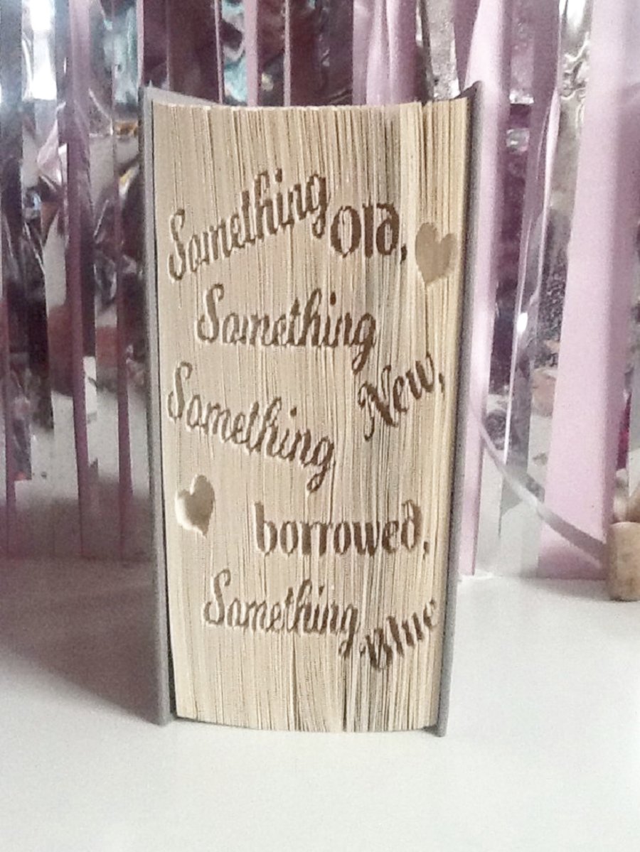 Something Old, Something New...CUT & FOLD Book Folding Pattern - EMAILED PDF