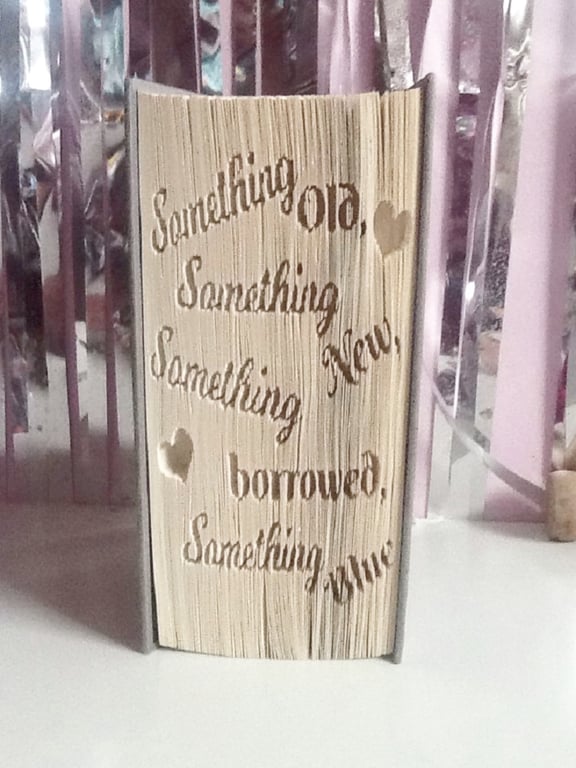 Something Old, Something New...CUT & FOLD Book Folding Pattern - EMAILED PDF