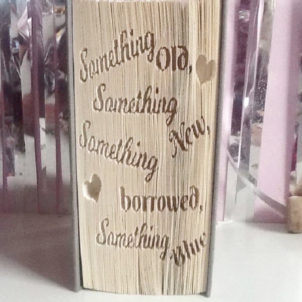Something Old, Something New...CUT & FOLD Book Folding Pattern - EMAILED PDF