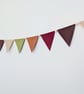 Earth Tones Felt Bunting - Boho Woodland Wall Hanging Decor - Image 5
