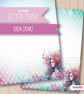 Letter Writing Paper - Mermaid Siren in pink, 10 sheets - Image 1