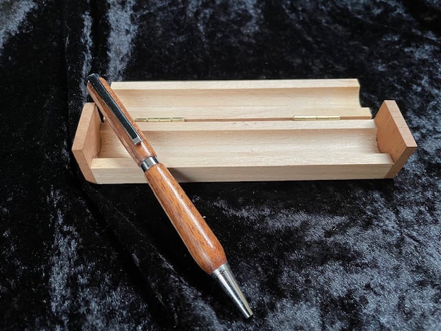 wooden ballpen in box