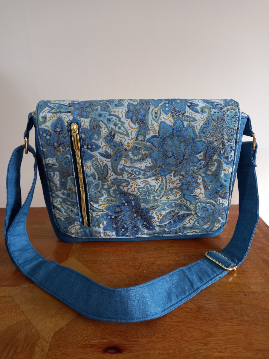 Handmade Messenger Bag, Tablet Bag, handmade bag