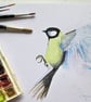 Bluetit Garden Bird flying - Image 4