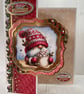 Holidays Christmas Card Cosy, Tomte, Gnome by Carolee Crafts PB6 - 0009 - Image 1