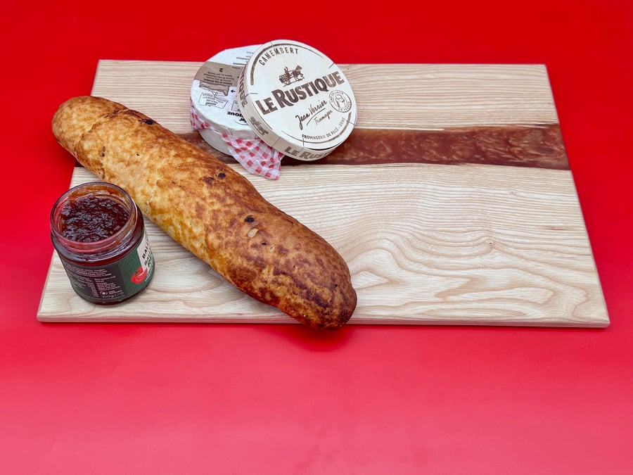 Wood and resin Charcuterie board