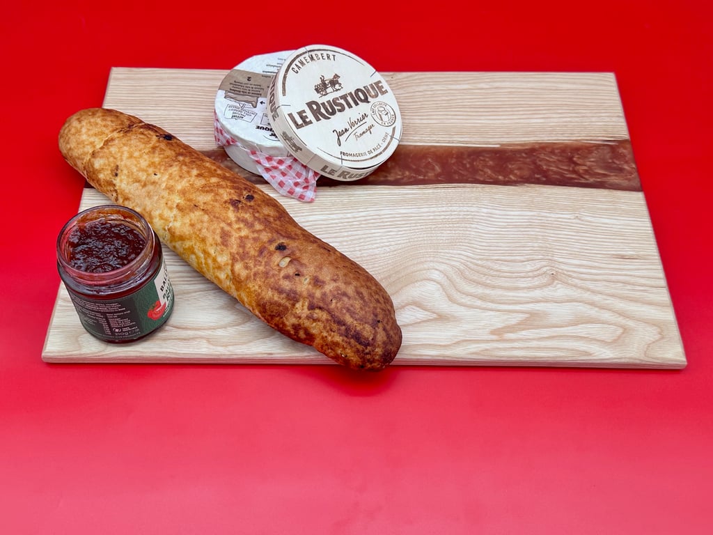 Wood and resin Charcuterie board