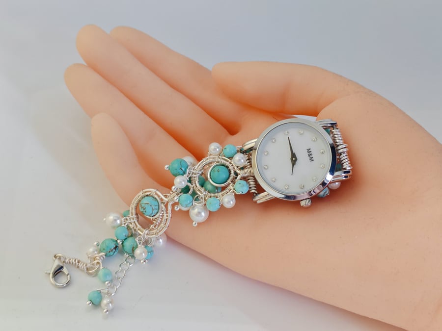 Unique gifts for women turquoise beads Bracelet Watches Personalized Gifts for h