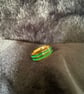 Resin ring with green and gold  - Image 4