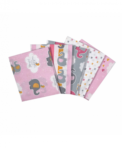 Cutest Little Elephant fat quarter pack - The Craft Cotton Co