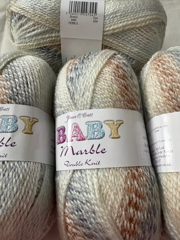 4 x 100 grams Marble DK Yarn 