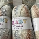 4 x 100 grams Marble DK Yarn 