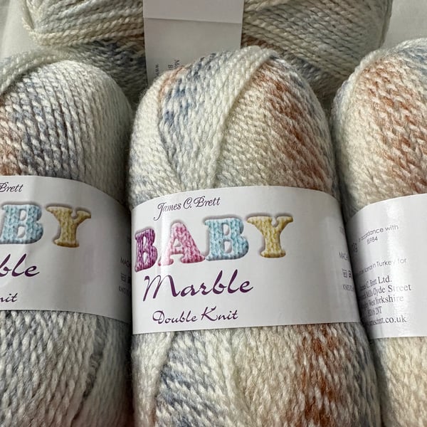 4 x 100 grams Marble DK Yarn 