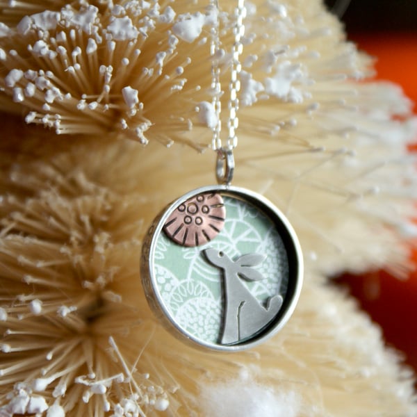 Another grey hare necklace - Royal Mail 24 hour delivery