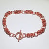 Hand Made Copper Byzantine Bracelet - UK Free Post