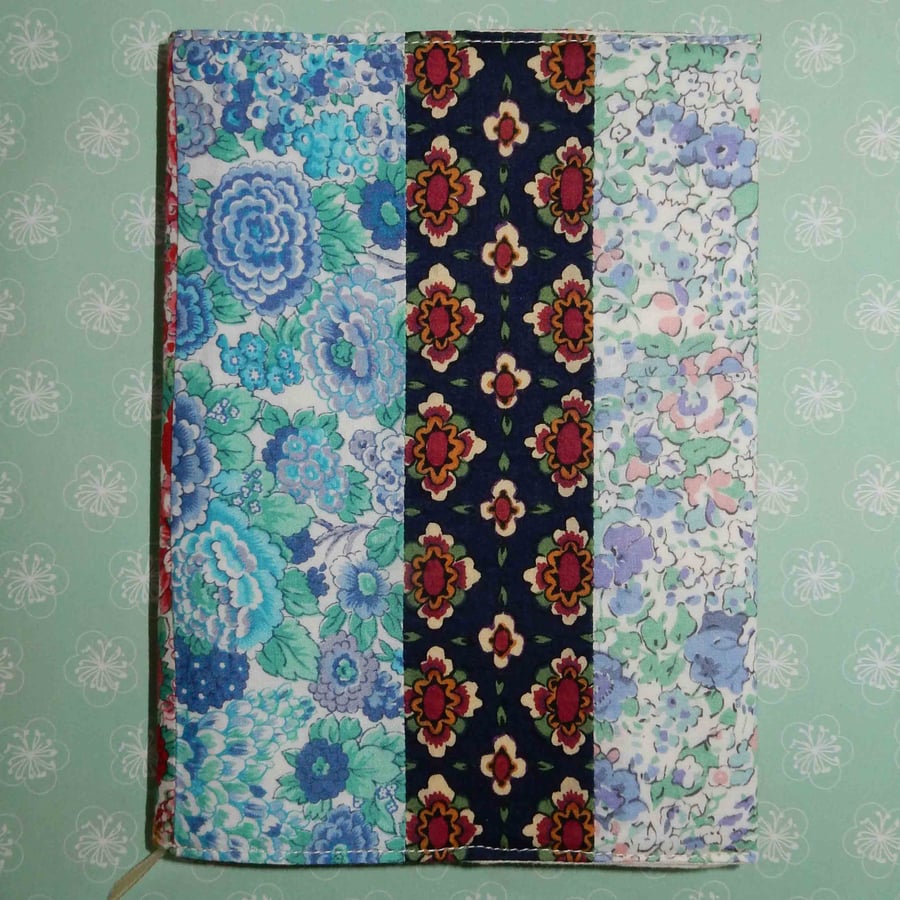 Notebook - Liberty print patchwork A6