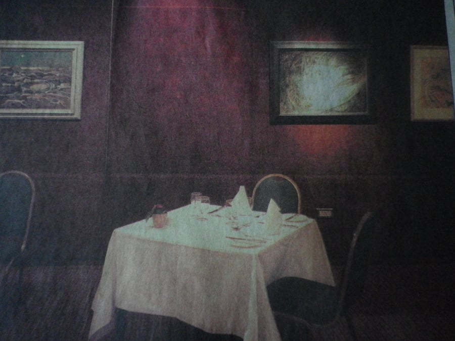  Table for Two NYC,A4 unframed ,mounted, free hook & easel, free shipping  4057