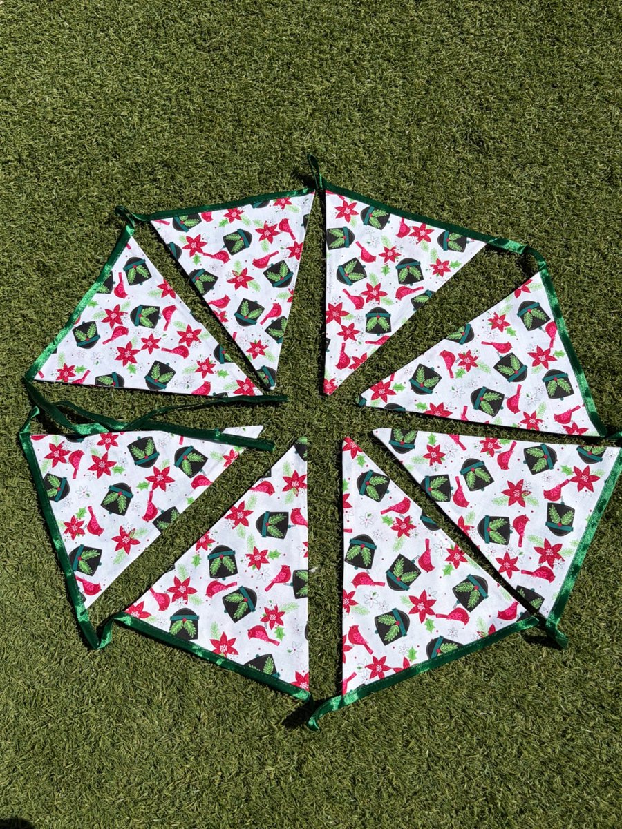 Handmade Christmas Bunting 