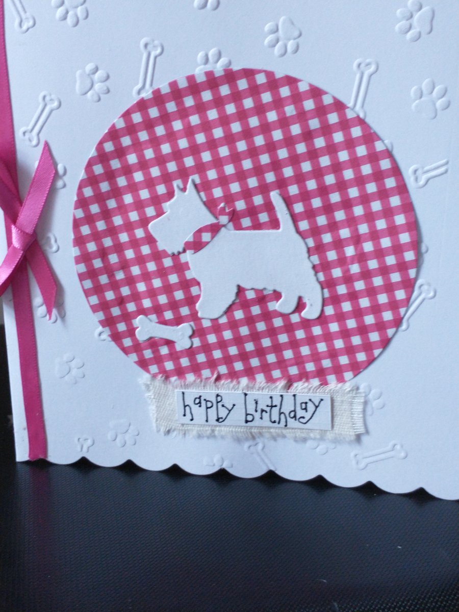 Westie birthday card