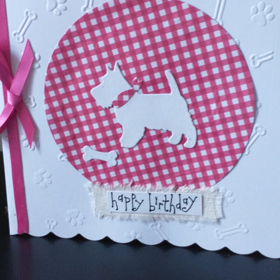 Westie birthday card