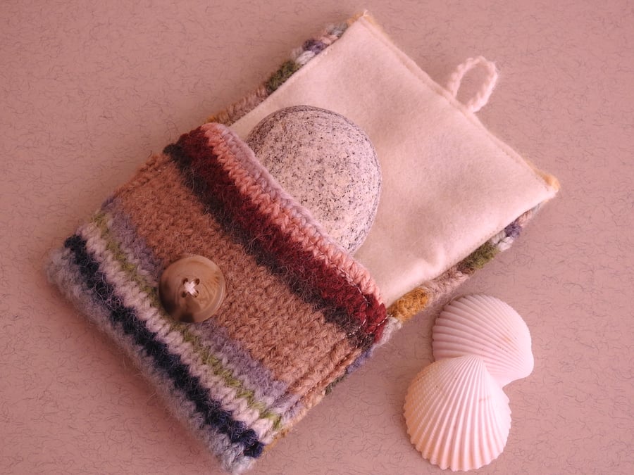 Tiny Treasures Purse, Mini Knitted Pouch - Folksy