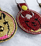 Alpaca - Lama Glitter felt keyrings - Image 2
