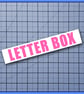 LETTER BOX vinyl letterbox sticker, decal - Image 3