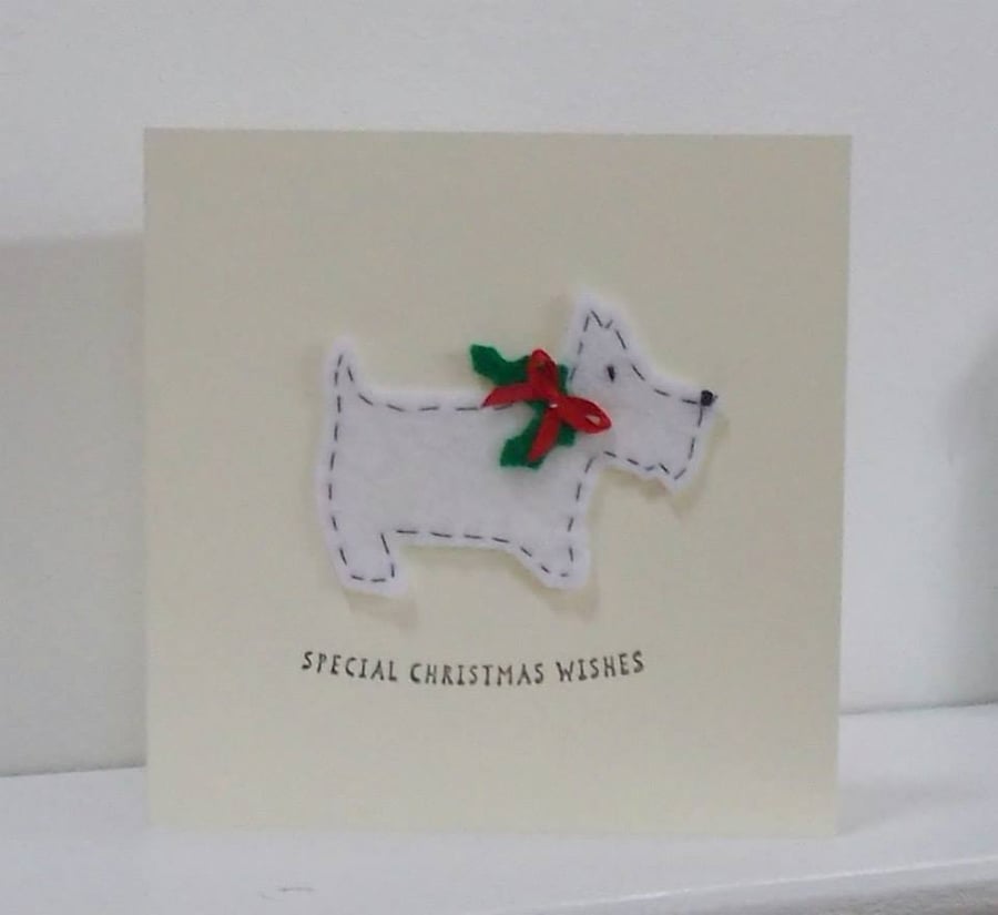 Scotty Dog Christmas Card
