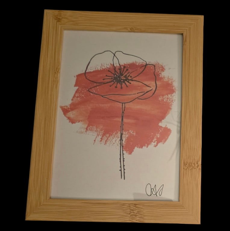 Prints of original poppy sketch