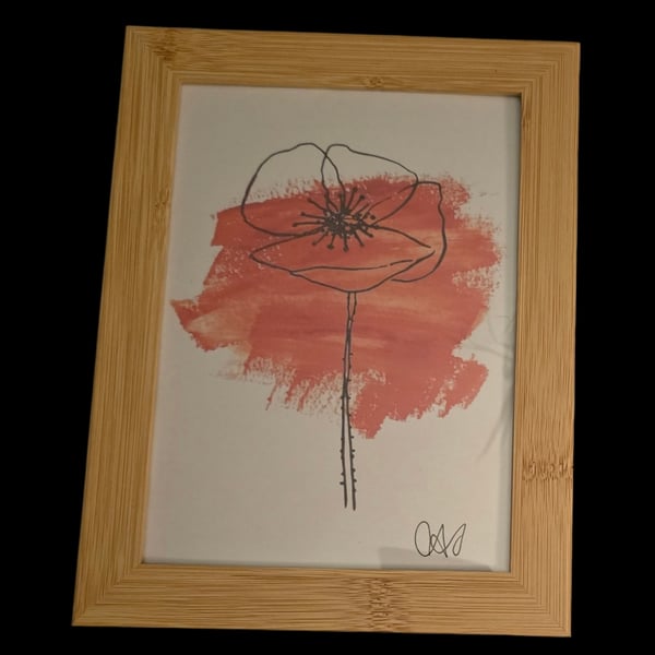 Prints of original poppy sketch